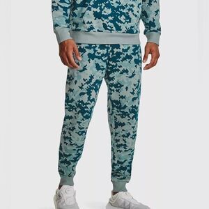 Under Armour Rival Fleece Blue Camo Joggers Pants